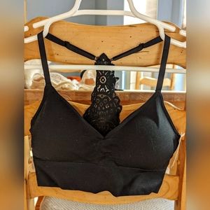 Black Racerback Bra